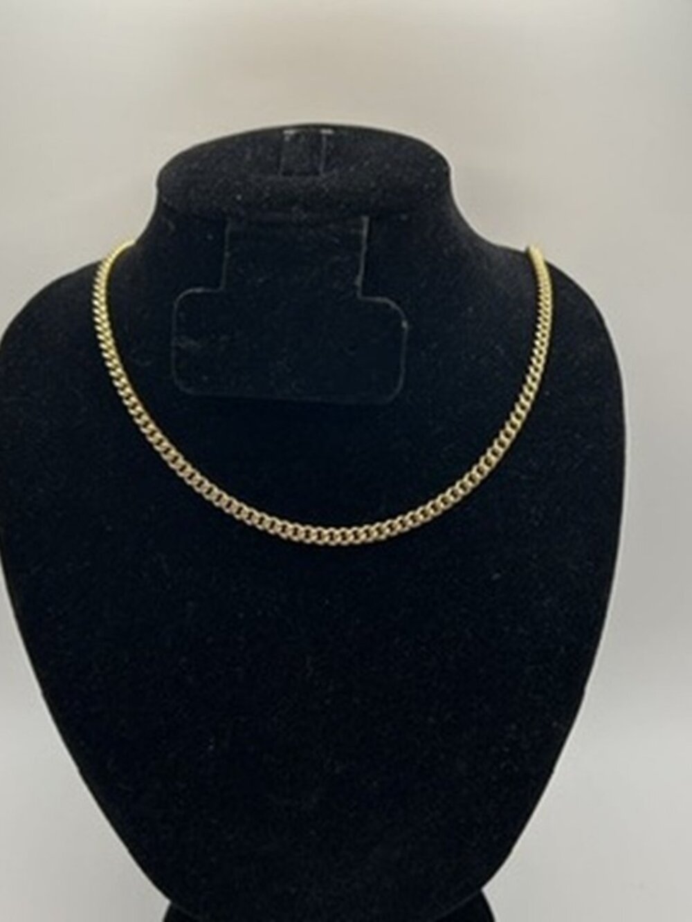4mm Real Gold Cuban Chain Womens Stainless Steel Plated Durable 18 Inch New